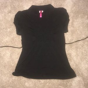 Black Cap Sleeved Juniors Sz L